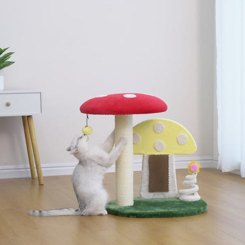 PetPals Moultire 2 Level Cat Tree & Scratcher